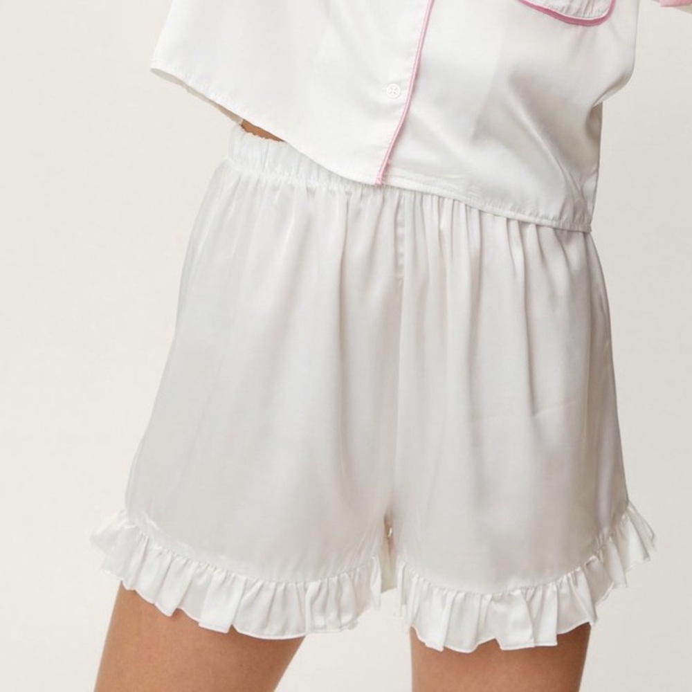 Nasty Gal Satin Pajama Shorts